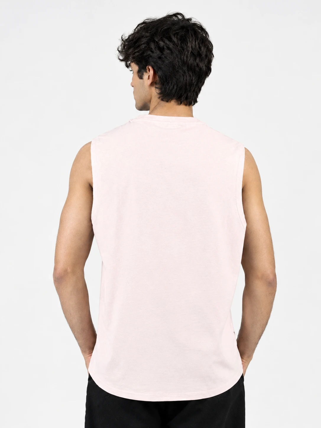 PINK Graphic Oversized Sando for Men view 4